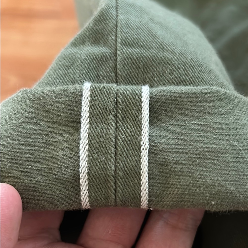 Rogue territory rgt x iron shop provision olive twill selvedge officer trousers - Picture 3 of 4